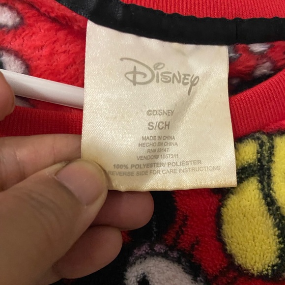 2PC. DISNEY Mickey & Minnie Mouse Fleece Pajama/Lounge Shorts Set - Picture 3 of 7